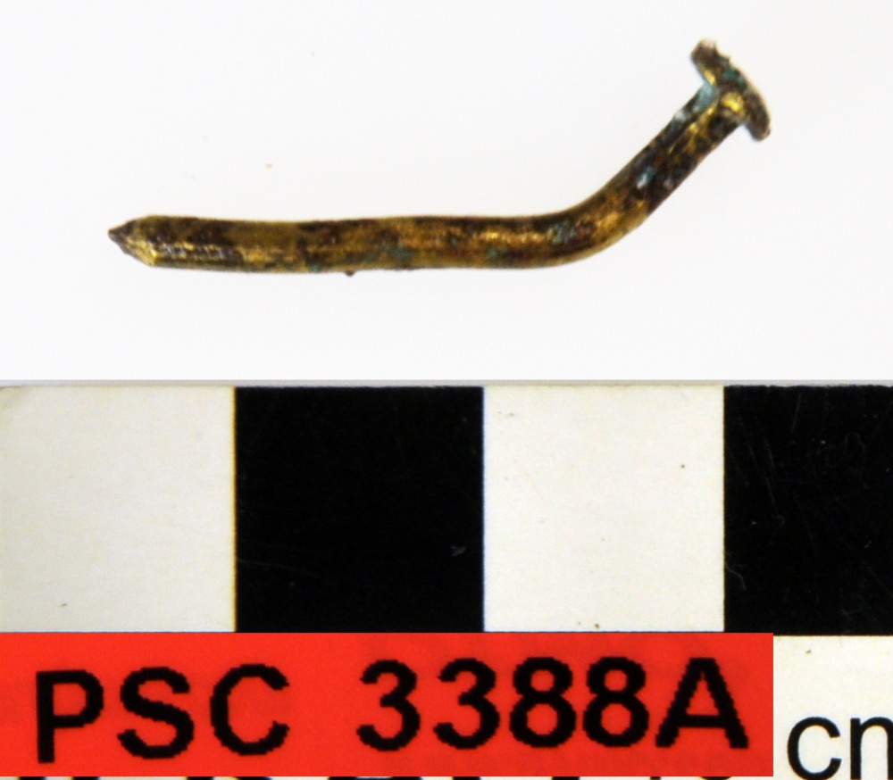 PSC3388A Copper/brass artefact recovered from Perseverant Camp 1841