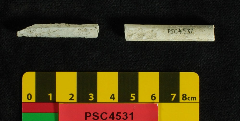PSC4531 Clay pipes artefact recovered from Perseverant Camp 1841