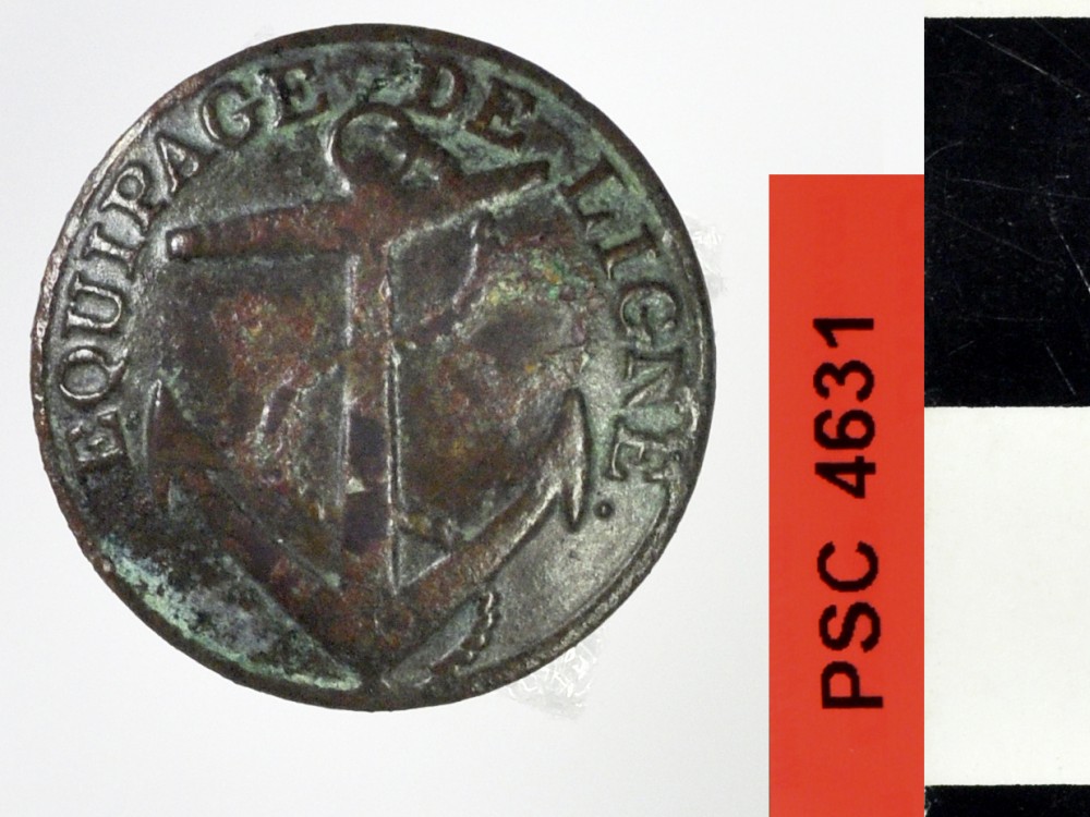 Copper/brass artefact recovered from Perseverant Camp 1841
