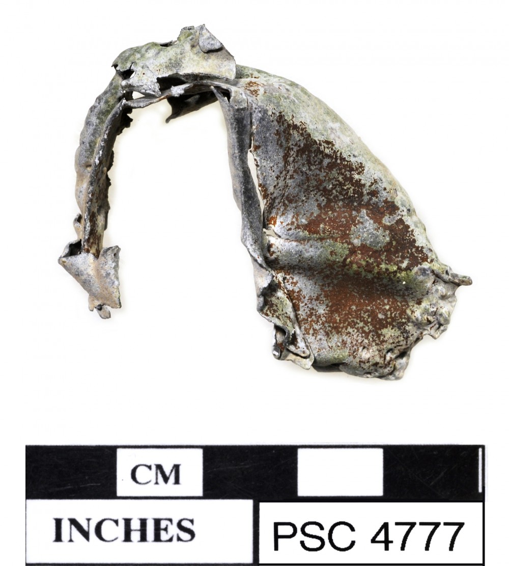 Lead artefact recovered from Perseverant Camp 1841