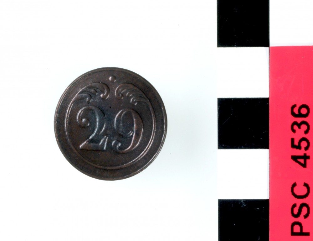 PSC4536 Bronze artefact recovered from Perseverant Camp 1841