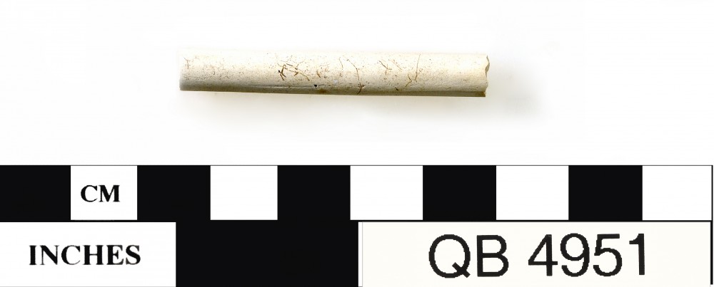QB4951 Clay pipes artefact recovered from Quoin Bluff