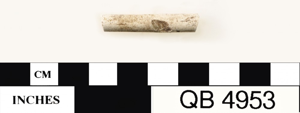 QB4953 Clay pipes artefact recovered from Quoin Bluff
