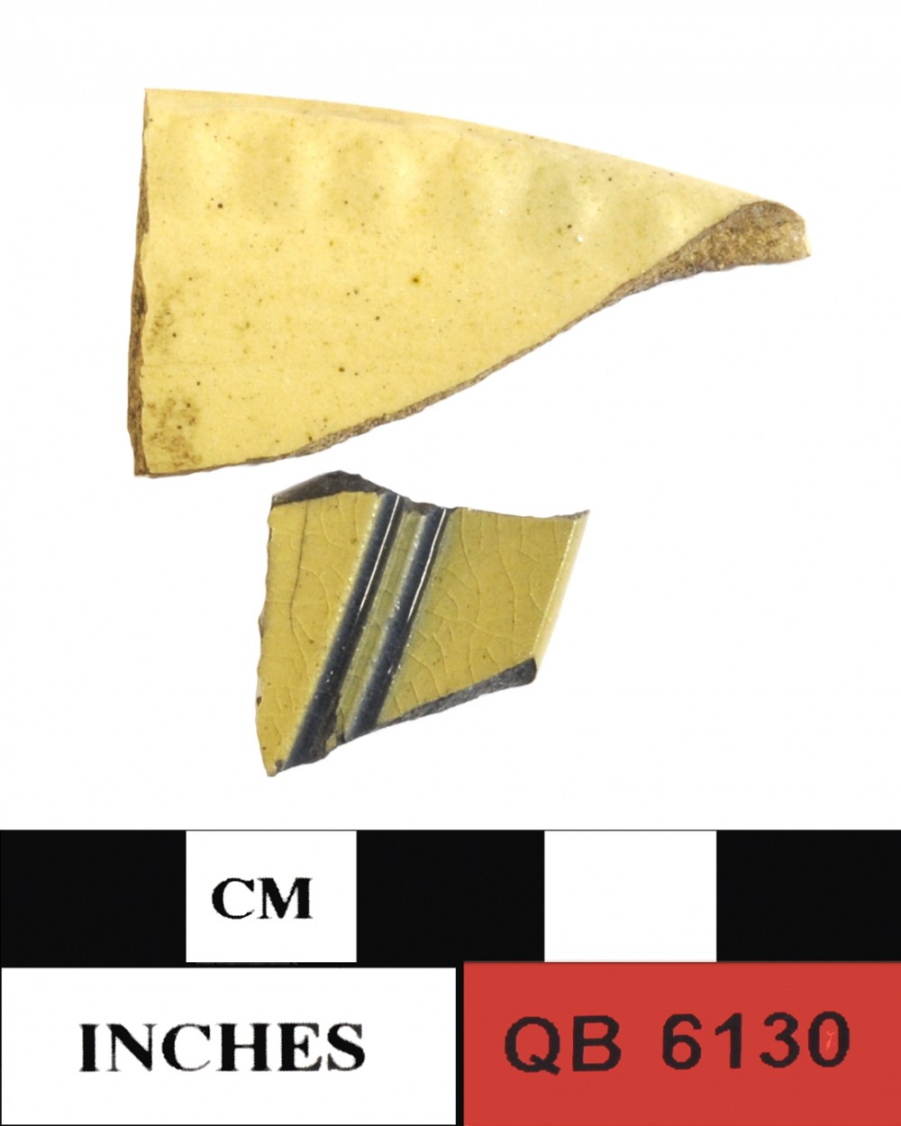 QB6130 CERAMICS artefact recovered from Quoin Bluff