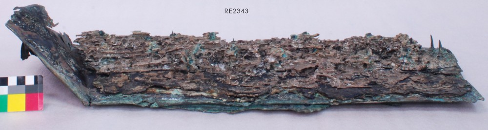 Copper/brass artefact recovered from Redemptora [Wreck of Stones]