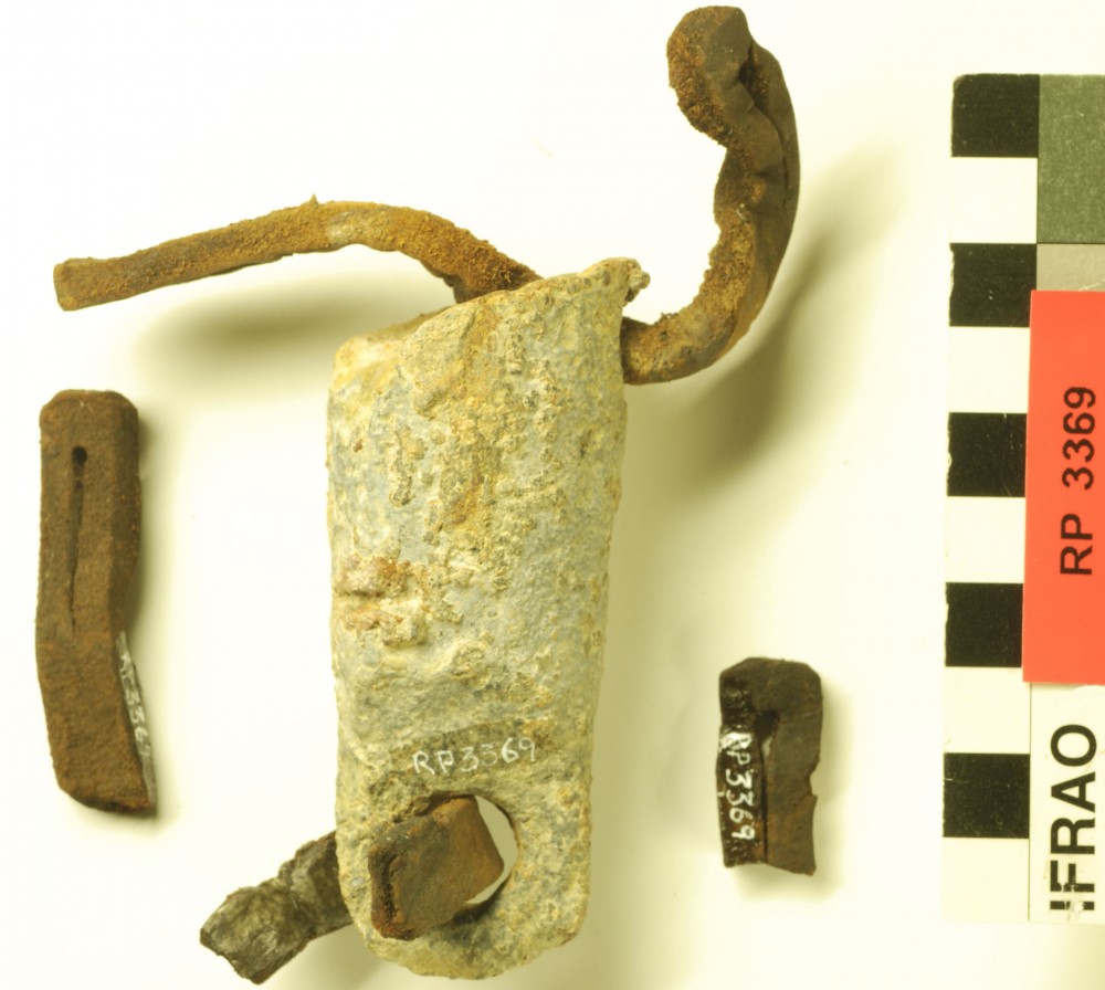 Lead artefact recovered from Rapid