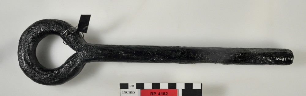 RP4182 Ship's fittings artefact recovered from Rapid