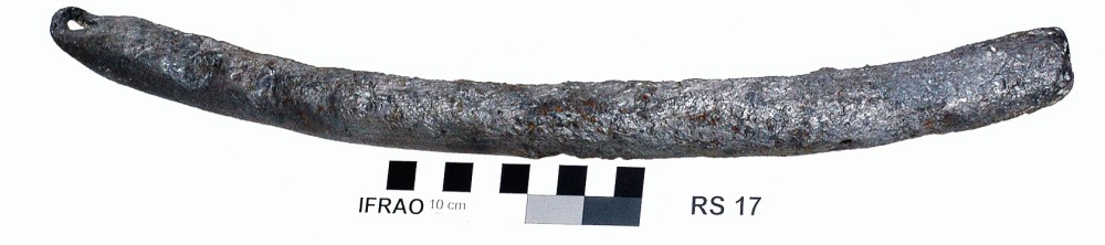 RS17 Lead artefact recovered from Lively Rowley Shoals