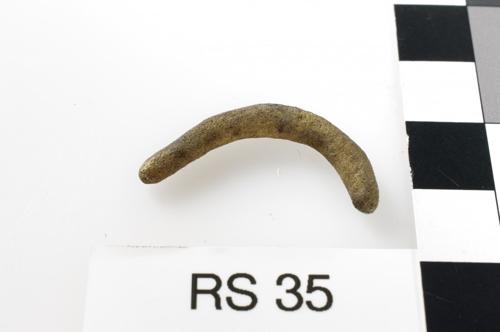 Copper/brass artefact recovered from Lively Rowley Shoals