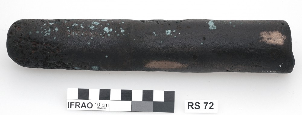 RS72 Bronze artefact recovered from Lively Rowley Shoals