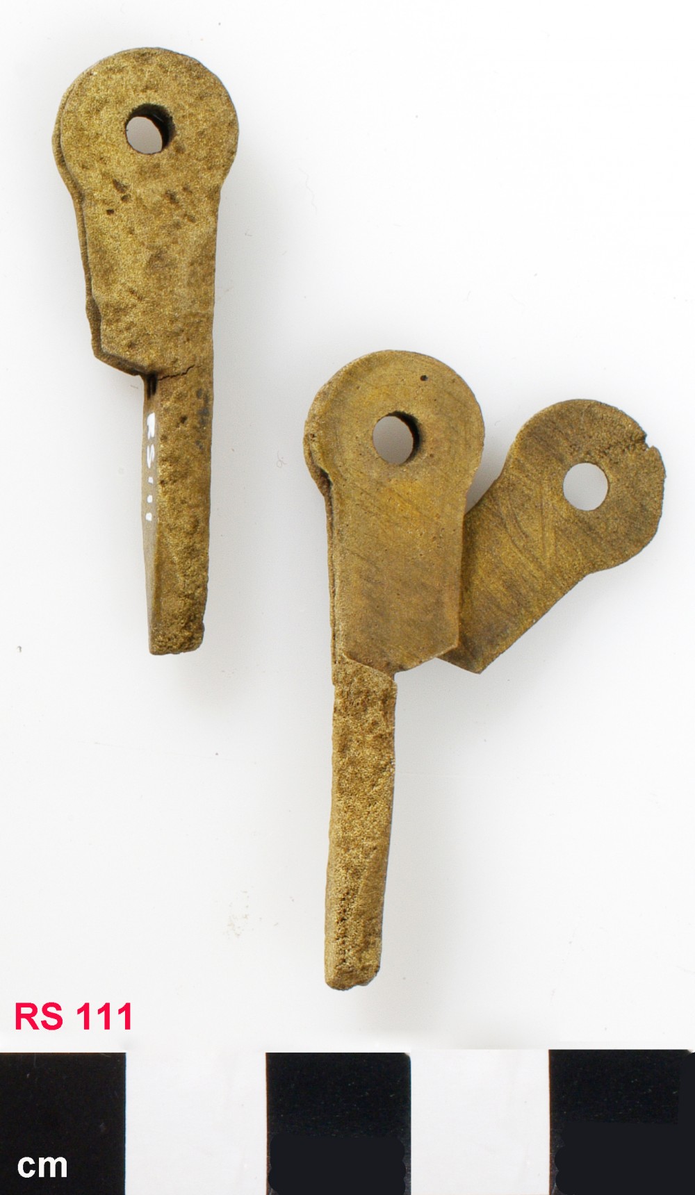 RS111 Copper/brass artefact recovered from Lively Rowley Shoals