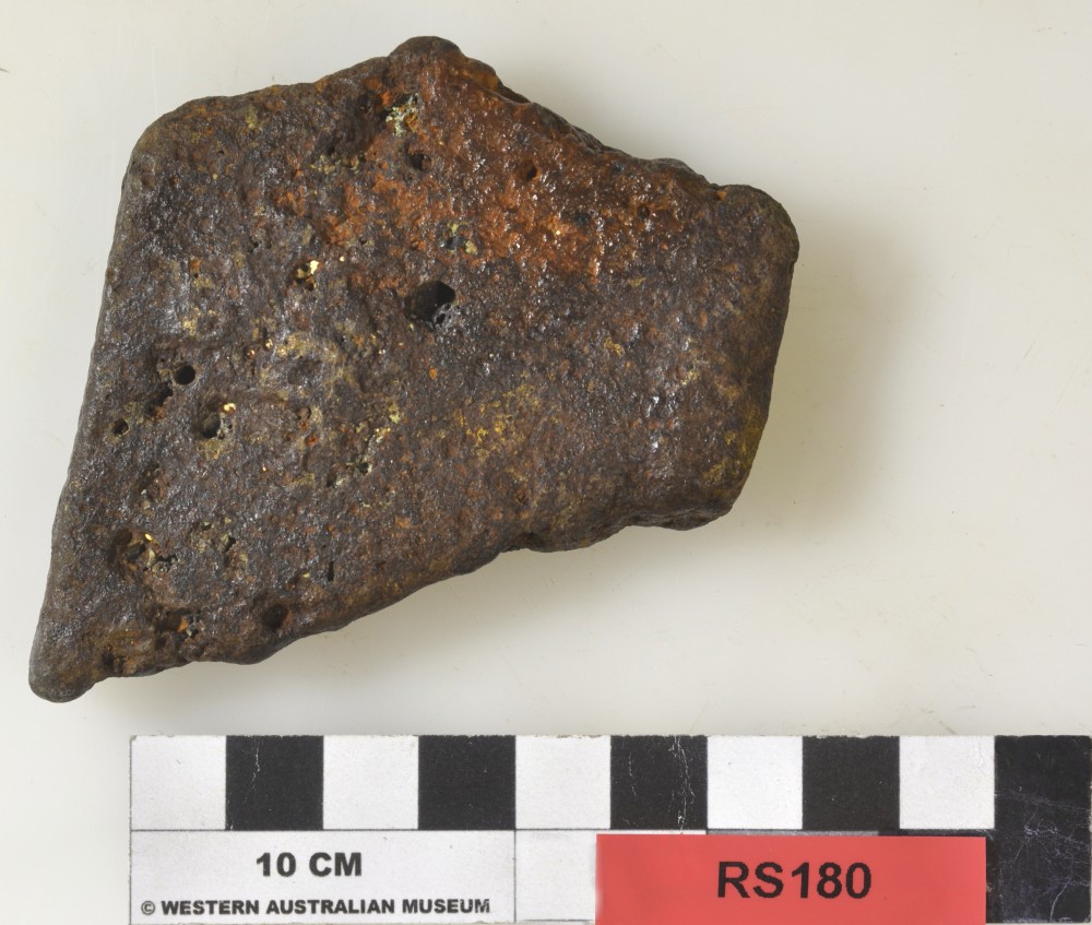RS180 Bronze artefact recovered from Lively Rowley Shoals