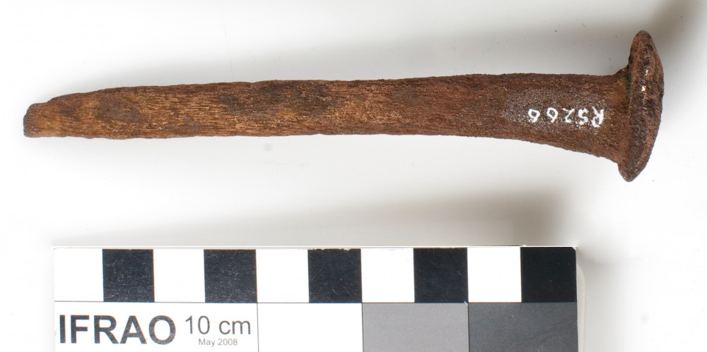 RS266 Copper/brass artefact recovered from Lively Rowley Shoals
