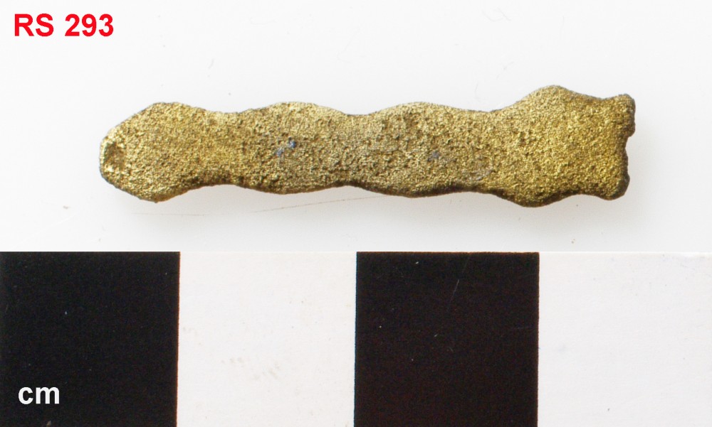 RS293 Copper/brass artefact recovered from Lively Rowley Shoals