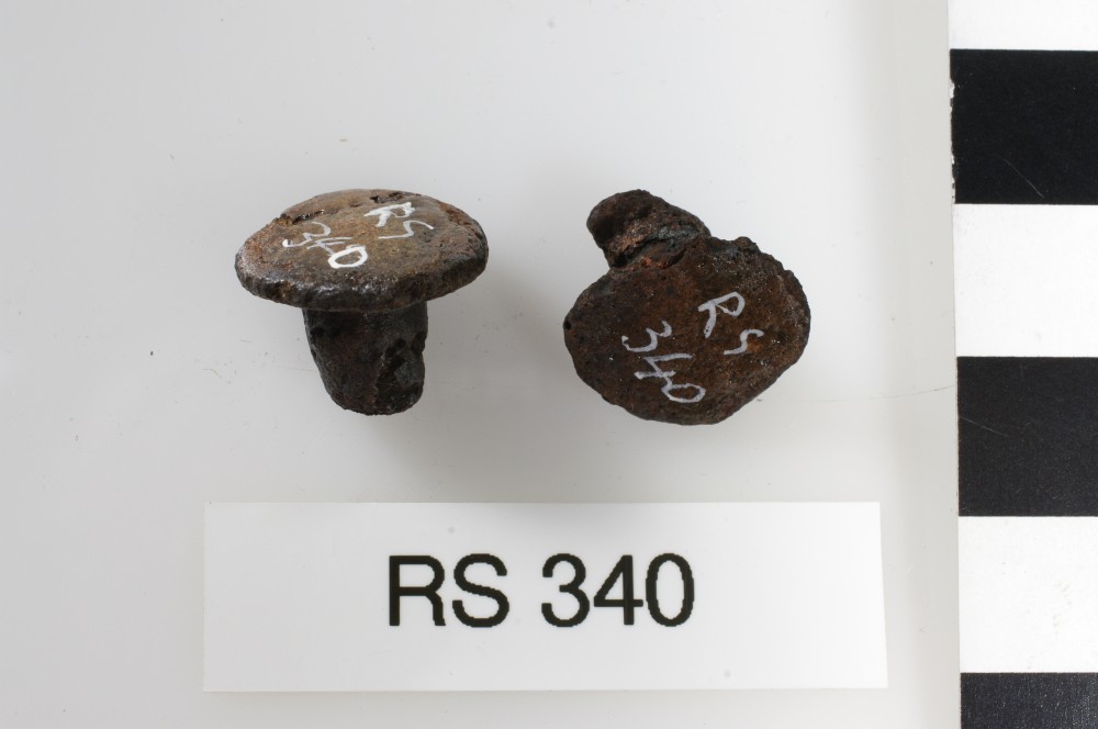 RS340 Copper/brass artefact recovered from Lively Rowley Shoals