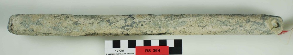 RS364 Lead artefact recovered from Lively Rowley Shoals