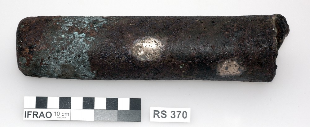 RS370 Bronze artefact recovered from Lively Rowley Shoals