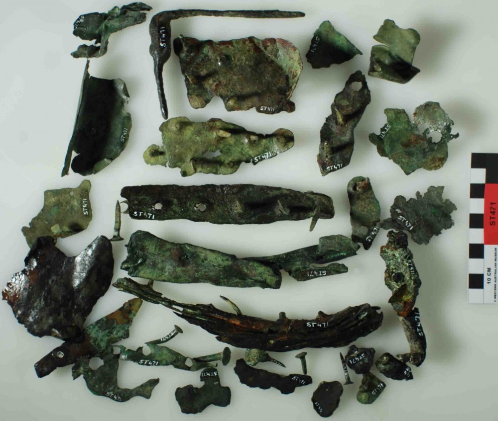 Copper/brass artefact recovered from Lancier [Stragglers]