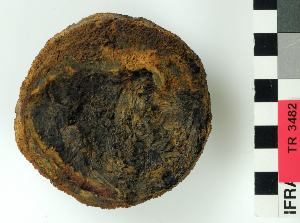 TR3482a Armament artefact recovered from Trial