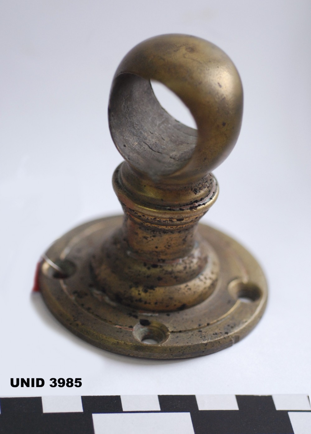 Copper/brass artefact recovered from Unidentified