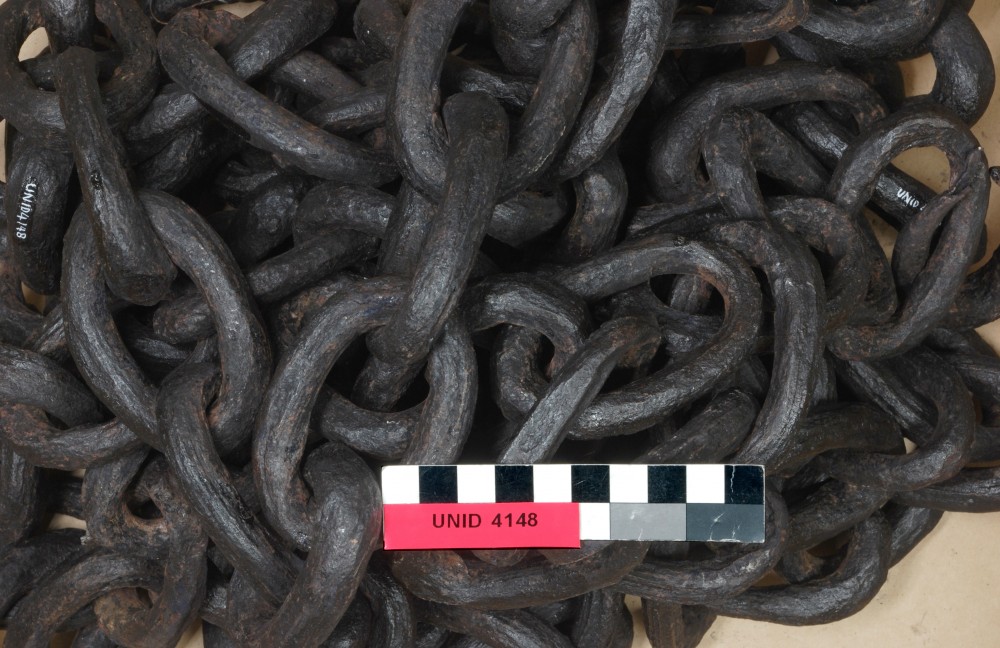 UNID4148 Ship's fittings artefact recovered from Unidentified