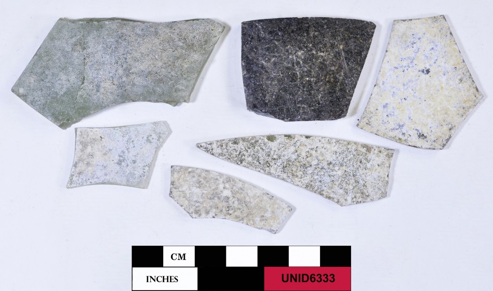 Glass artefact recovered from Unidentified