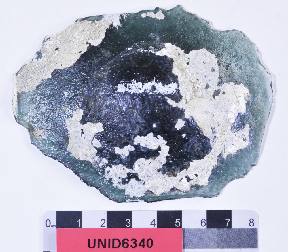 UNID6340 Glass artefact recovered from Unidentified