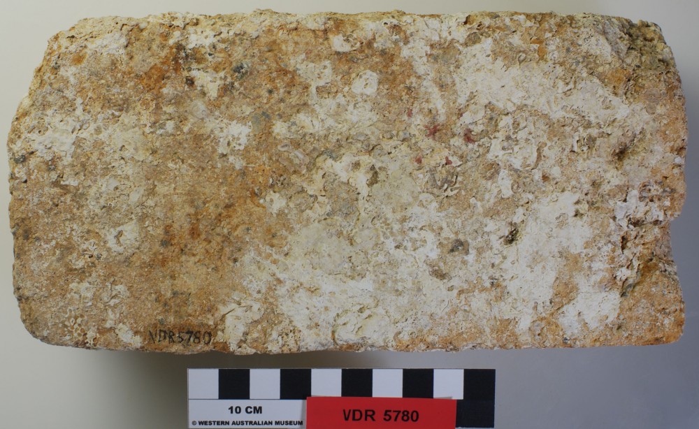Ballast stone artefact recovered from Ville De Rouen