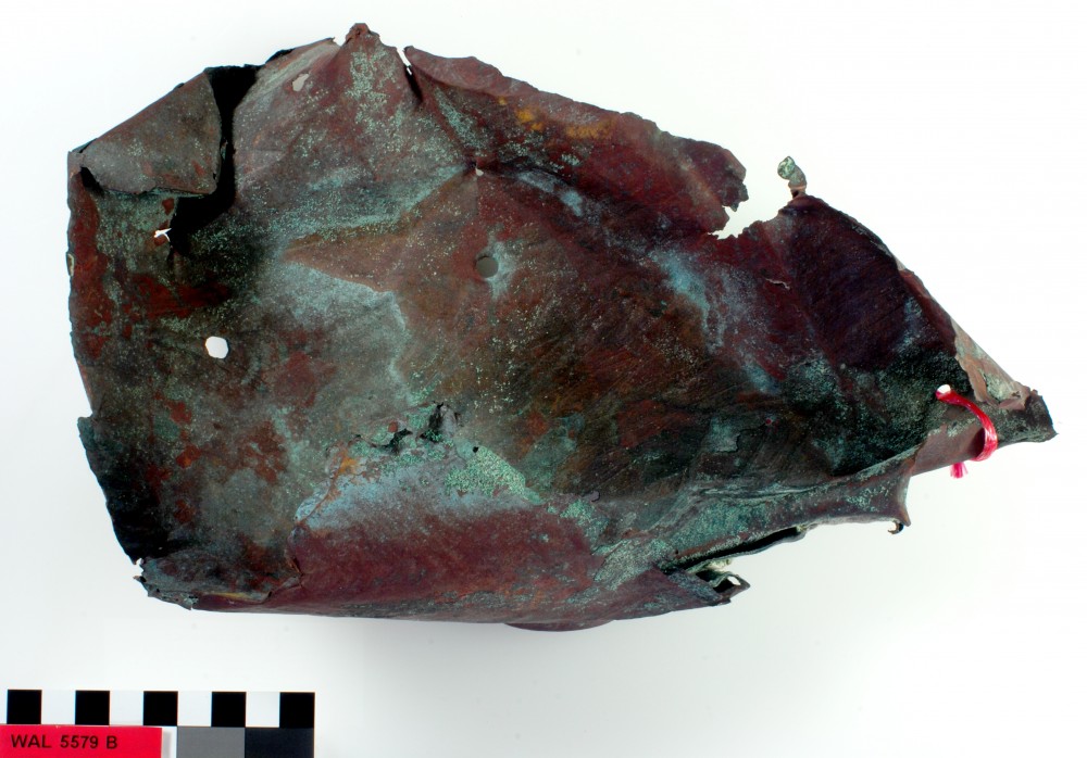 WAL5579B Copper/brass artefact recovered from Walcott