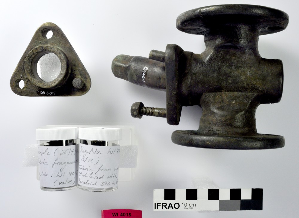 WI4015 Copper/brass artefact recovered from Windsor