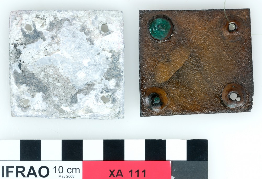 XA111 Copper/brass artefact recovered from Xantho