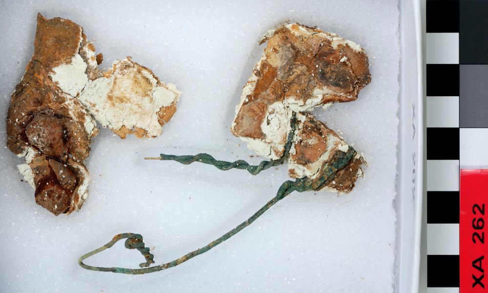 XA262 Copper/brass artefact recovered from Xantho