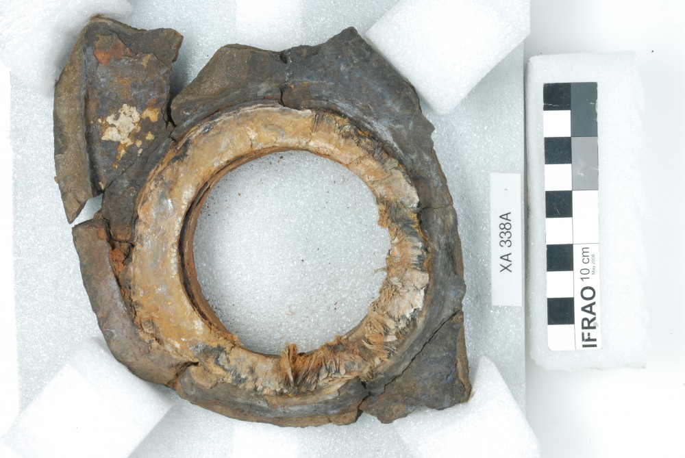 XA338A Copper/brass artefact recovered from Xantho