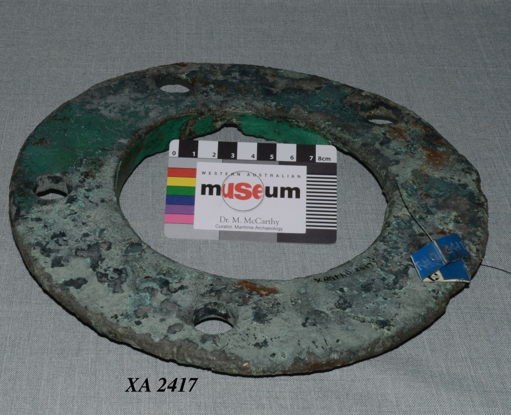 Copper/brass artefact recovered from Xantho