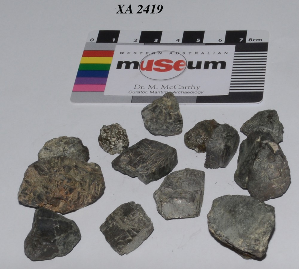 XA2419 Lead artefact recovered from Xantho