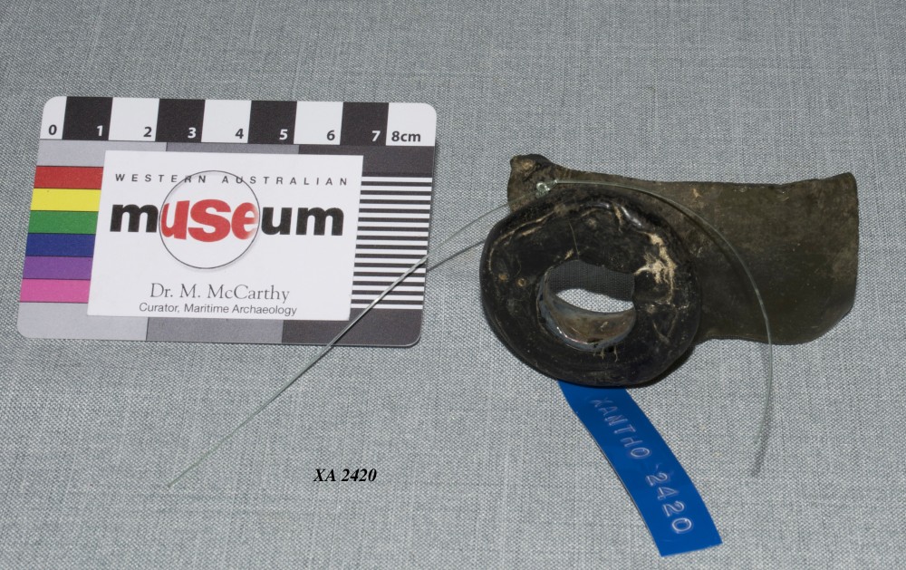 Glass artefact recovered from Xantho