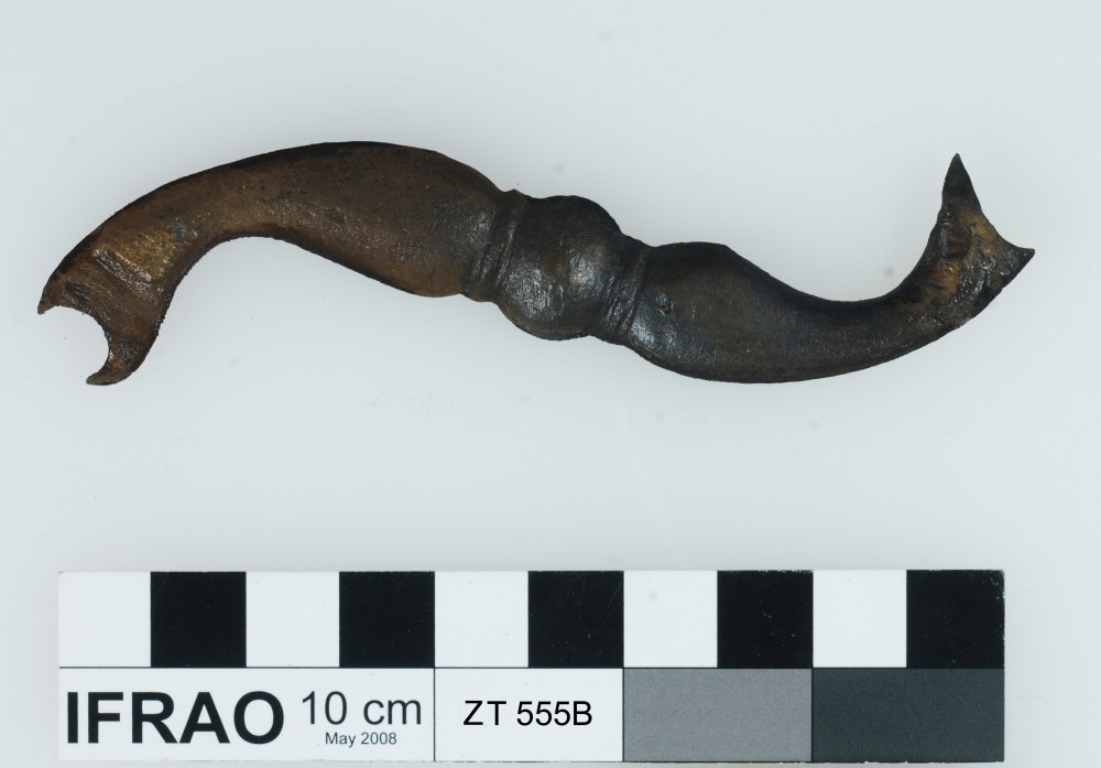 ZT555B Bronze artefact recovered from Zuiddorp (Zuytdorp)