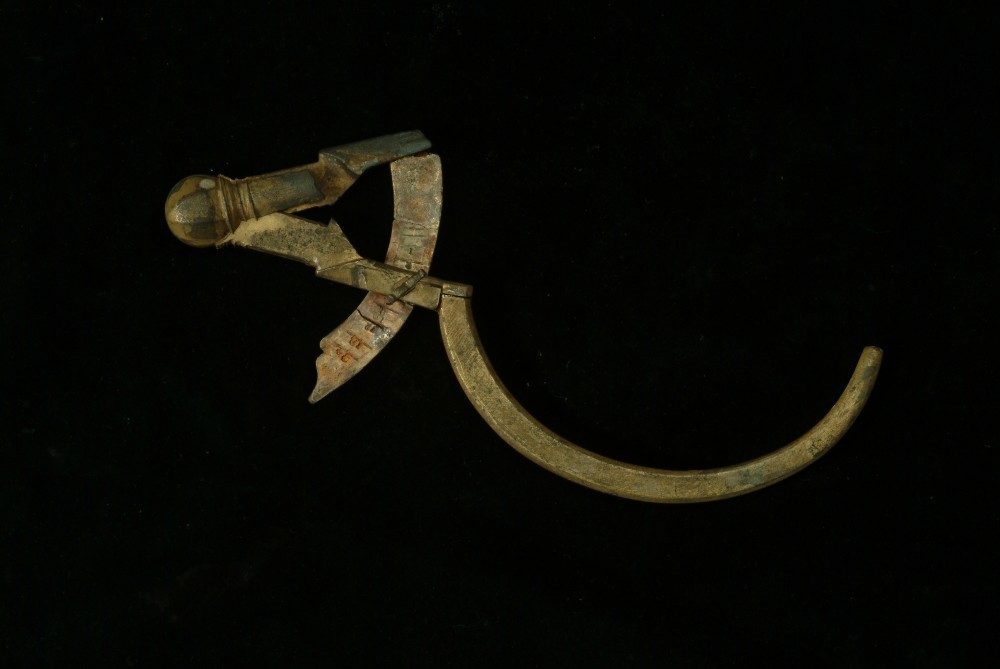 Copper/brass artefact recovered from Zuiddorp (Zuytdorp)