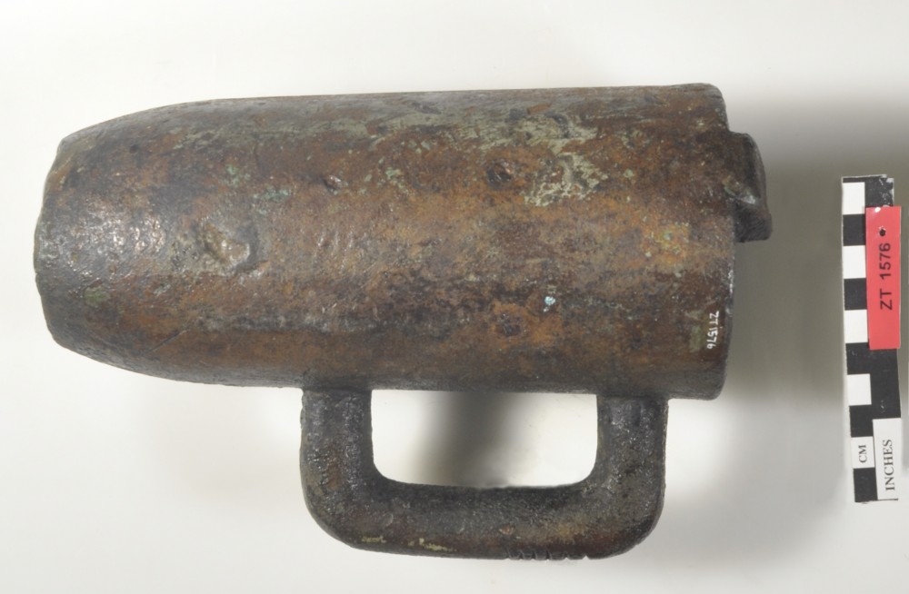 ZT1576 Bronze artefact recovered from Zuiddorp (Zuytdorp)