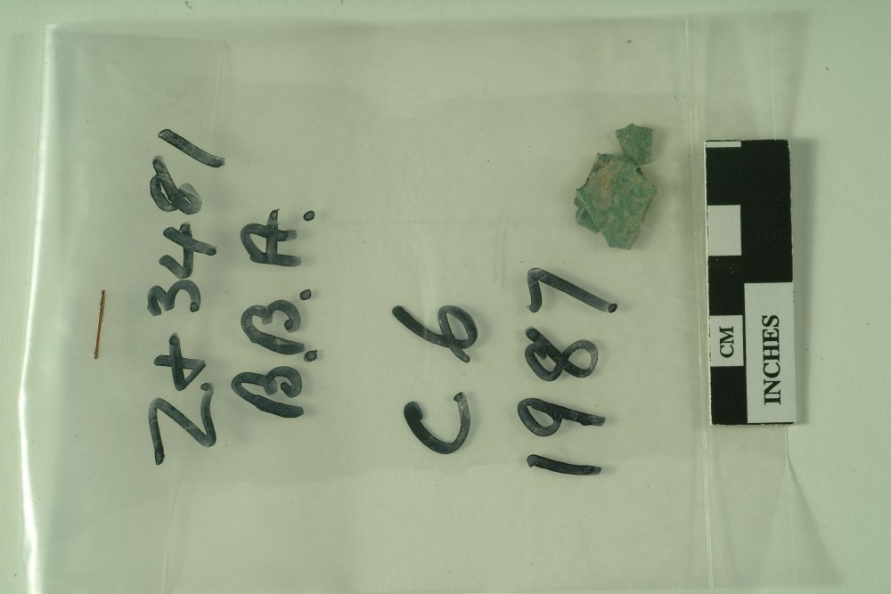 ZT3481 Copper/brass artefact recovered from Zuiddorp (Zuytdorp)