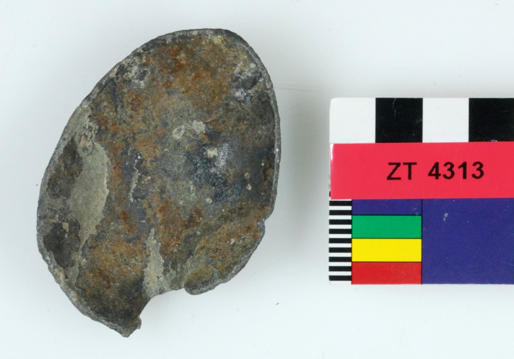 ZT4313 Pewter artefact recovered from Zuiddorp (Zuytdorp)