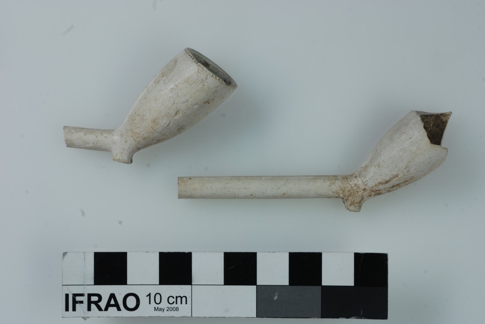 Clay pipes artefact recovered from Zeewijk