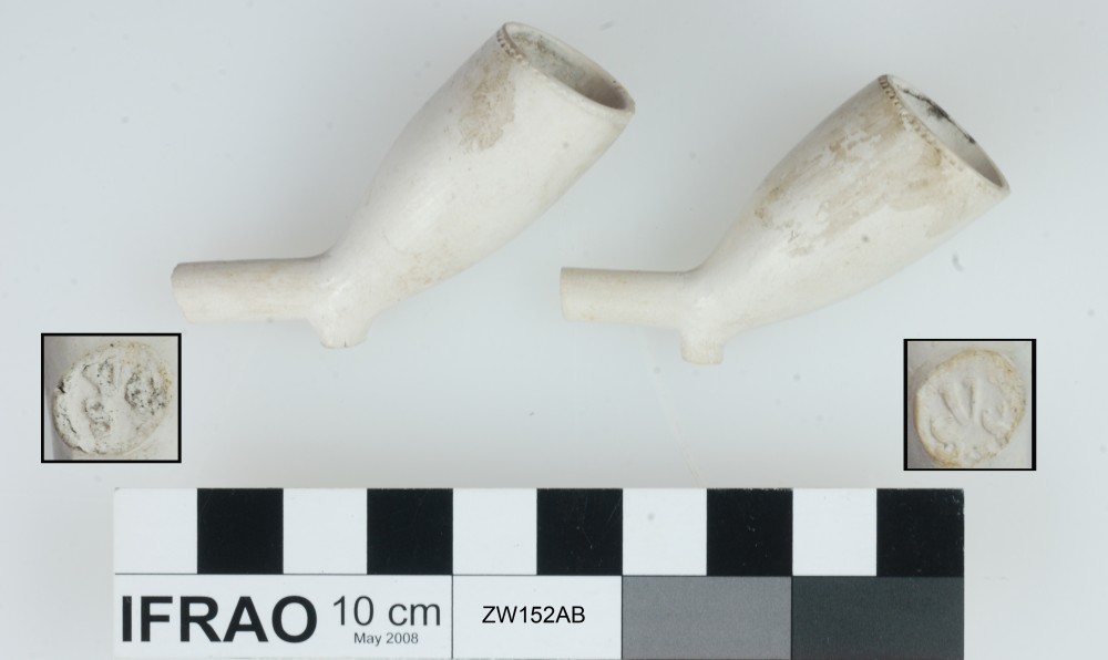 Clay pipes artefact recovered from Zeewijk