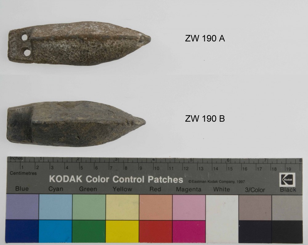 Lead artefact recovered from Zeewijk