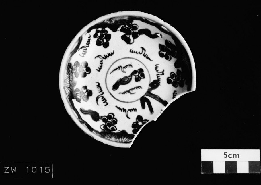 ZW1015 Porcelain artefact recovered from Zeewijk
