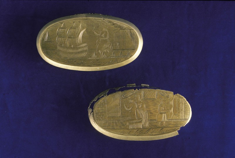 Copper/brass artefact recovered from Zeewijk
