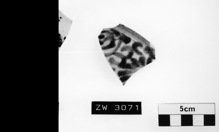 Porcelain artefact recovered from Zeewijk