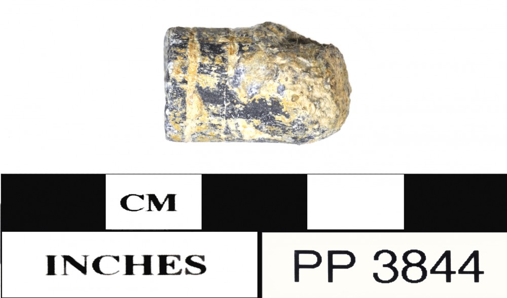 Lead artefact recovered from Peron Peninsula