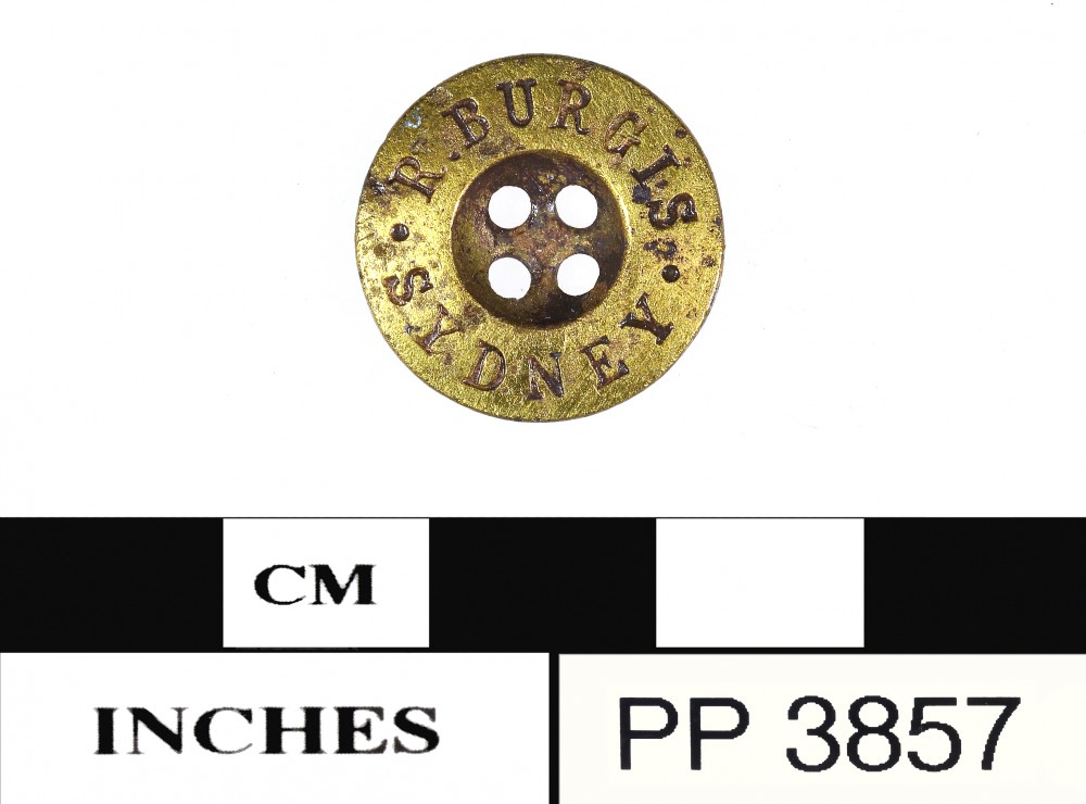 PP3857 Copper/brass artefact recovered from Peron Peninsula