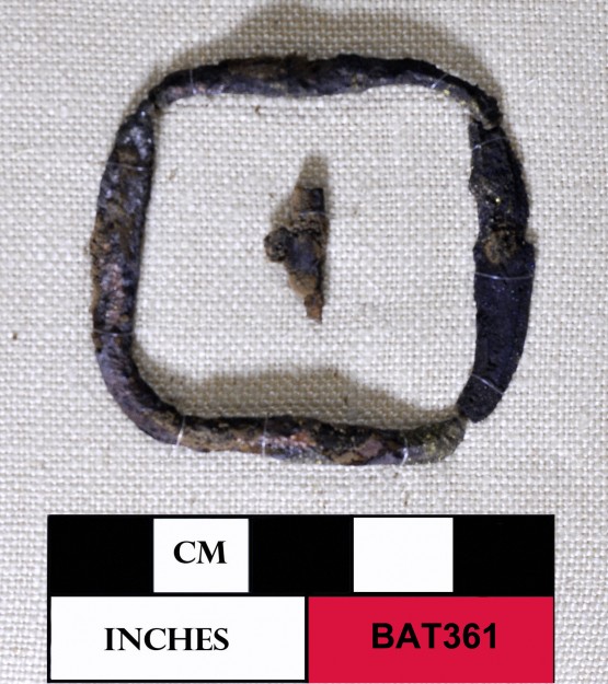 Copper/brass artefact recovered from Batavia